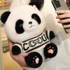 Good Quality Cartoon Panda Plush Toys Cute Elegant Cozy Panda Doll Wearing Princess Dress Sweater Kids Gift Multiple Styles