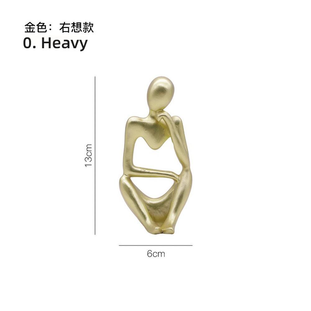 Modern Minimalist Resin Sculpture, Relaxed Character Statue Personalized Custom Name Home Desk Decor