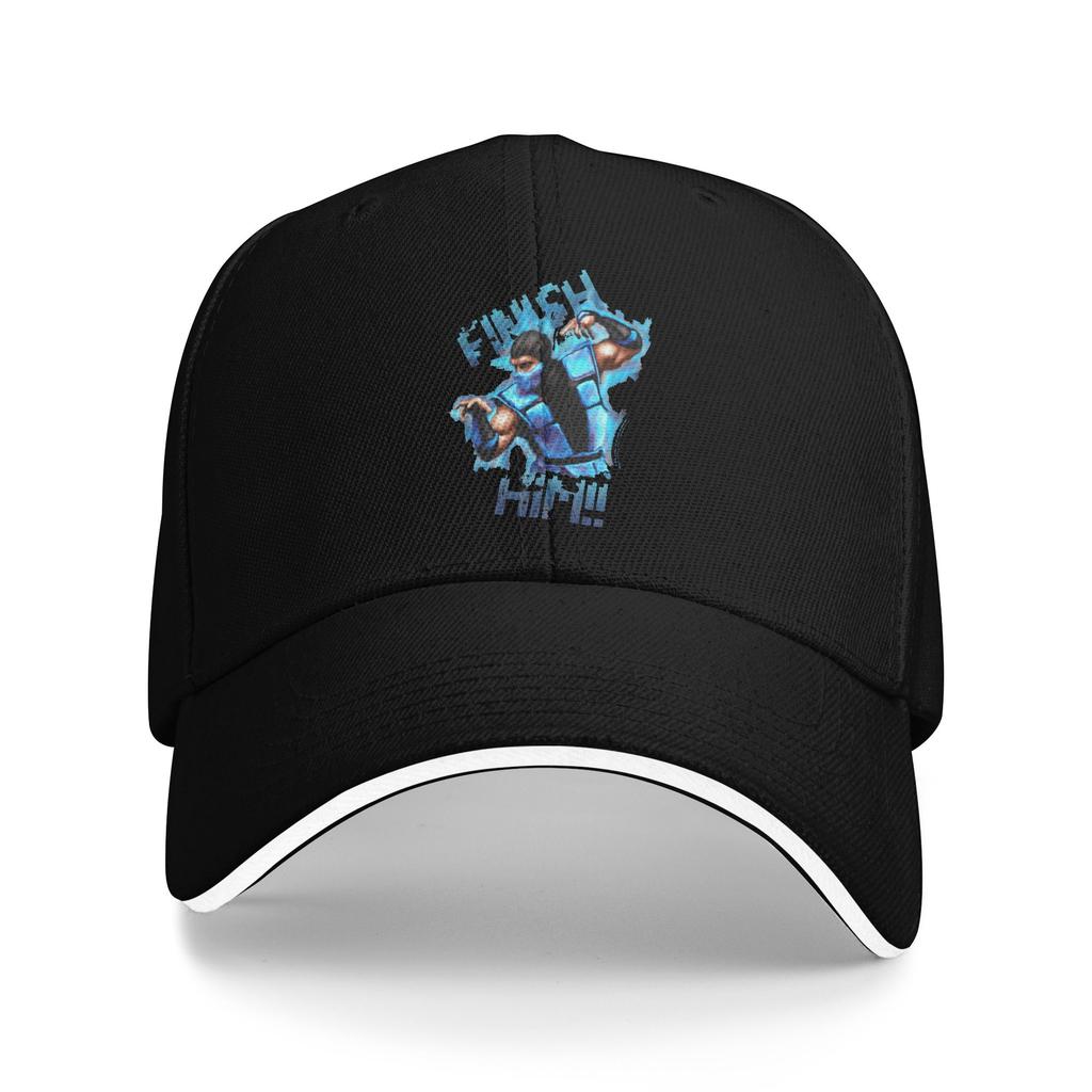 Mortal Kombat Character Baseball Cap Vintage  Sandwich Hats Unisex Adjustable Sun Cap Workouts