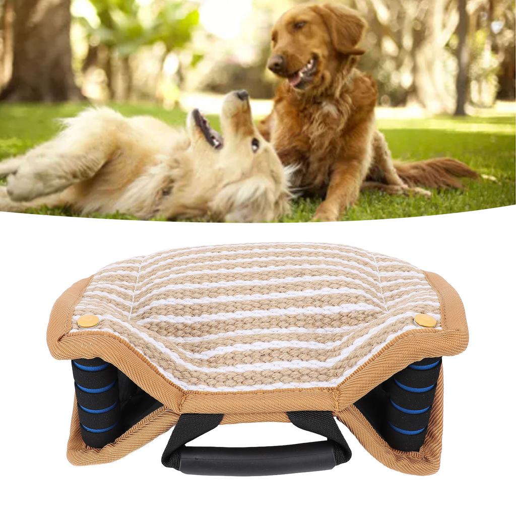 Dog Training Bite Pillow Tear Resistant Interactive Play Toy Jute Pad Dog Bite Sleeve Training Equip