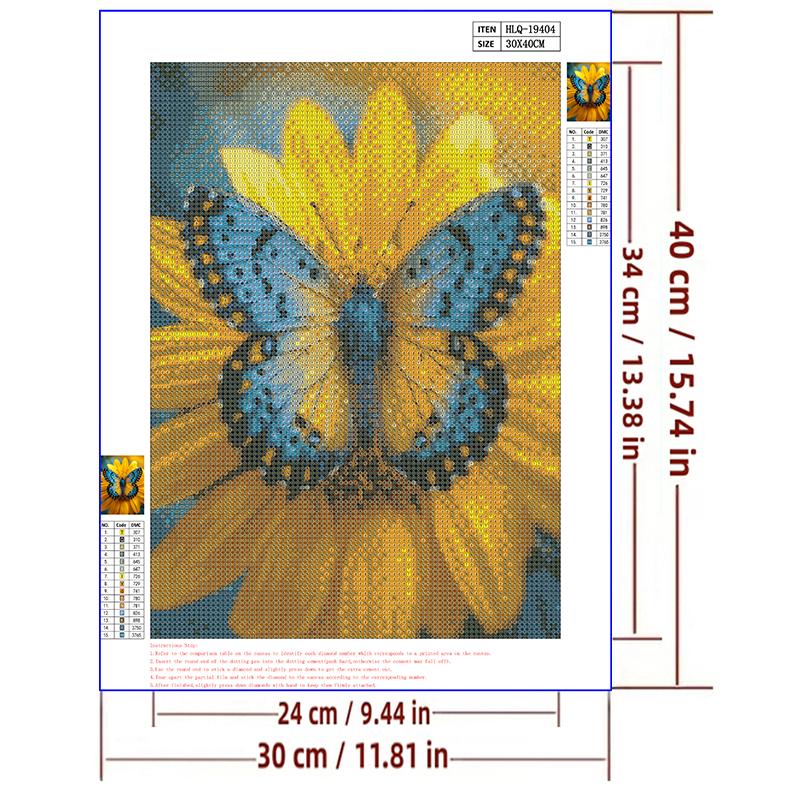 5d DIY Diamond Painting Cross Stitch Butterfly Flowers Diamond Embroidery Mosaic Full Round Drill Home Decor Crafts