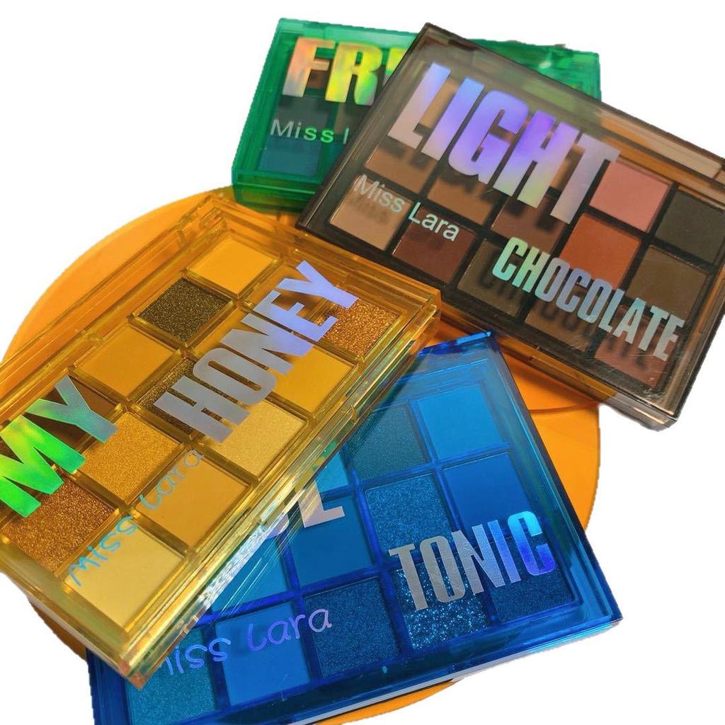 MISSLARA 15-Color Sweetheart Eyeshadow Palette: Shimmer & Matte, Waterproof, Vibrant Summer Shades for European & American Styles.