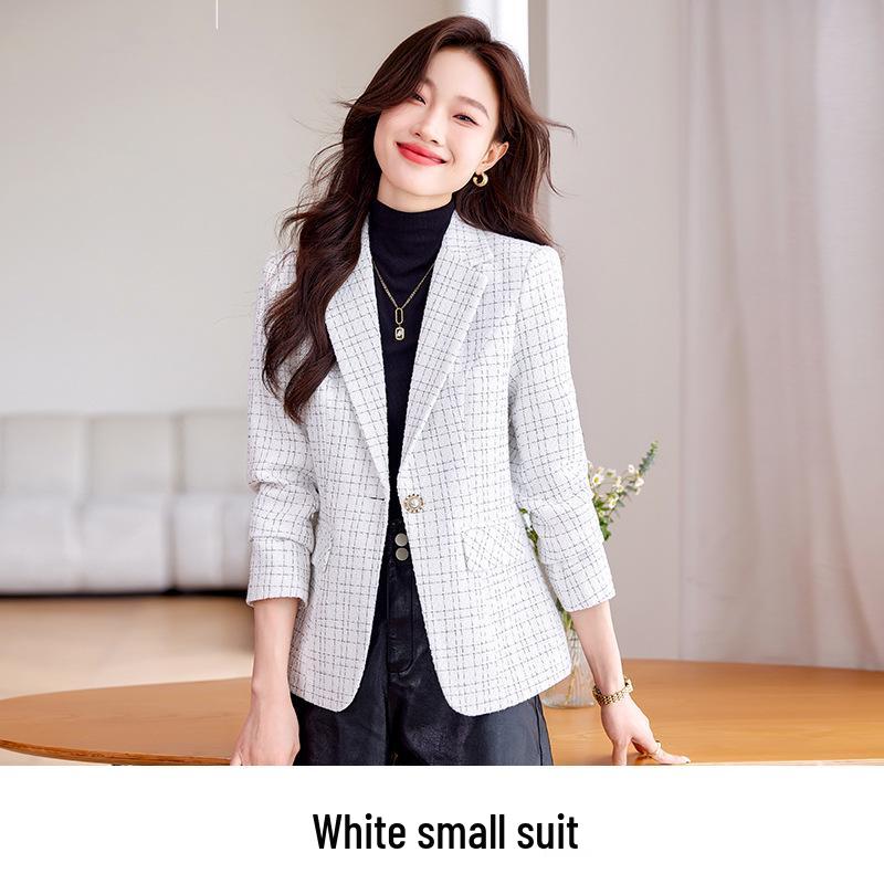 

Женский маленький фиолетовый шерстяной пиджак - Коллекция высокого класса весна/осень 2024 S