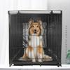 Copertura Antipioggia per Gabbia da Cane Copertura per Gabbia Metallica per Animali Domestici con Chiusura Aperta Tessuto Oxford Copertura Impermeabile per Gabbia da Viaggio per Cani