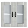 Kitchen Wall Cabinet With Doors, Lucca, Concrete Gray