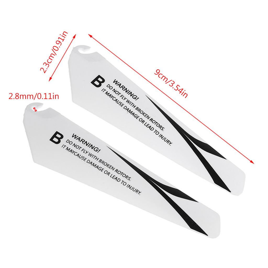 Für Copter Leichte 9cm Blattpropeller für Fernsteuerungs-Helikopter Flugzeuge A B Lüfterblätter Propellerblatt Set