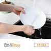 WishDeco Curry Plate Set of 3 Pasta Bowl 650ml Tableware Salad Bowl White Diameter 20cm Microwave and Dishwasher Safe