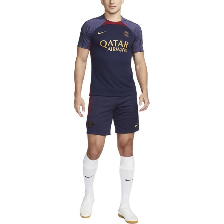 Nike Soccer Jerseys Men's Dark Blue Moderate Straight Fit Unisex DX3022-499