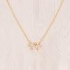 Simple Stainless Steel Horse Eye Zircon Necklace Fashion Elegant Crystal Collarbone Chain For Women Trendy Jewelry Accessories
