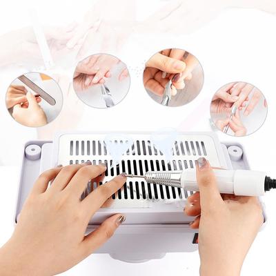 Strong Built-In Table Desk Nail Dust Collector Nail Vacuum Cleaner Suction Manicure Machine Nail Salon