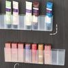 1-10pcs Wall-Mounted Grid Storage Box, No Drill Cosmetic Organizer for Lipstick Makeup Brushes, Bathroom Small Items Holder