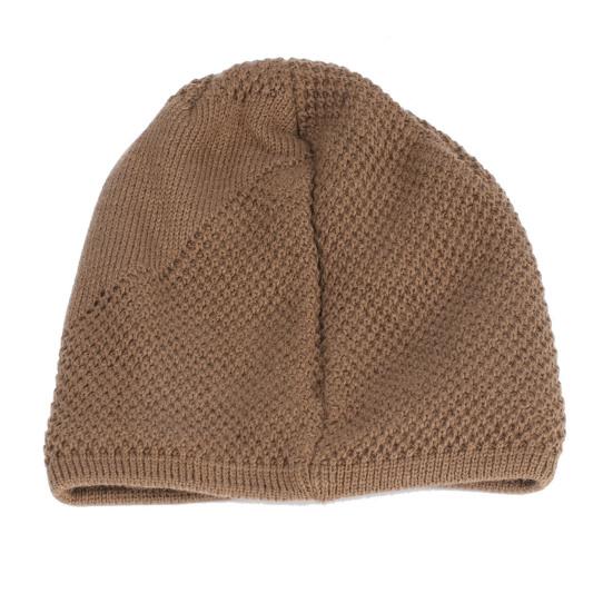 Winter Hat Stretchy Thick All Match Yarn Embroidered Wheat Fleece Fleece Cap for Daily Life