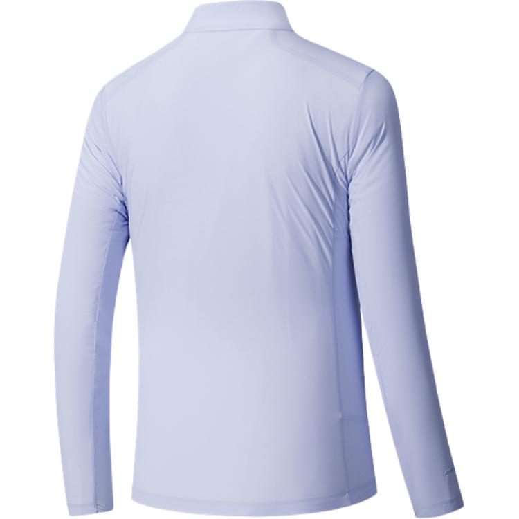 Anta Champion All-Weather Series Comfortable Simple Stand Collar Solid Color Jacket Women Jacket Purple-Cloud-Gray 162520603-3