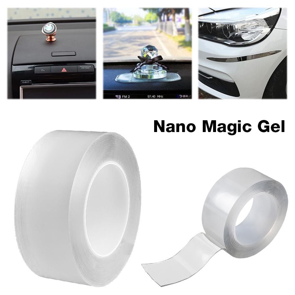 3 Meter Nano Tape Doppelseitiges Klebeband Wasserdicht Super Stark Doppelseitiges Klebeband Waschbares Nano Grip Tape Küchen- Badezimmerzubehör