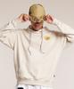 Human Highlight Small Heart Hoodie Oatmeal Yellow