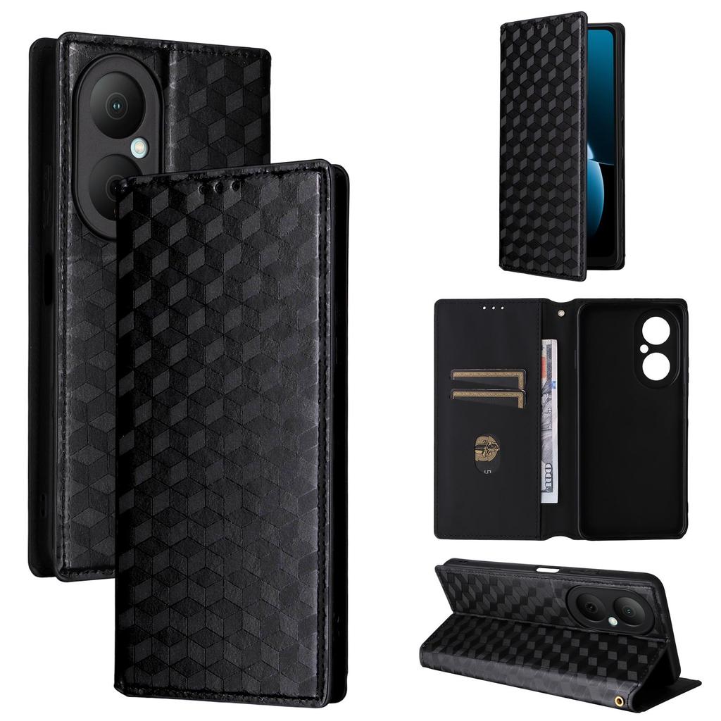 Flip Cover für Huawei Enjoy 80 4G PU-Leder Ganzkörperschutz Mit [RFID-Blockierung] Stoßfest Langlebig Retro Handyhülle