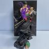 Anime One Piece Figure Three Knife Flow Battle Stance Zoro 2 Head Action Statue Model Doll PVC Collection Toy Boy Gift