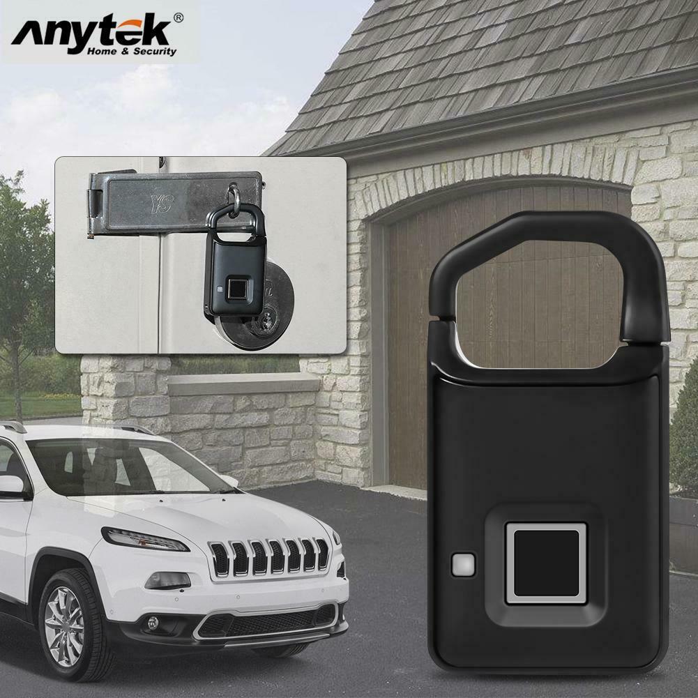 Portable Smart Fingerprint Keyless Phone APP Padlock Door Lock