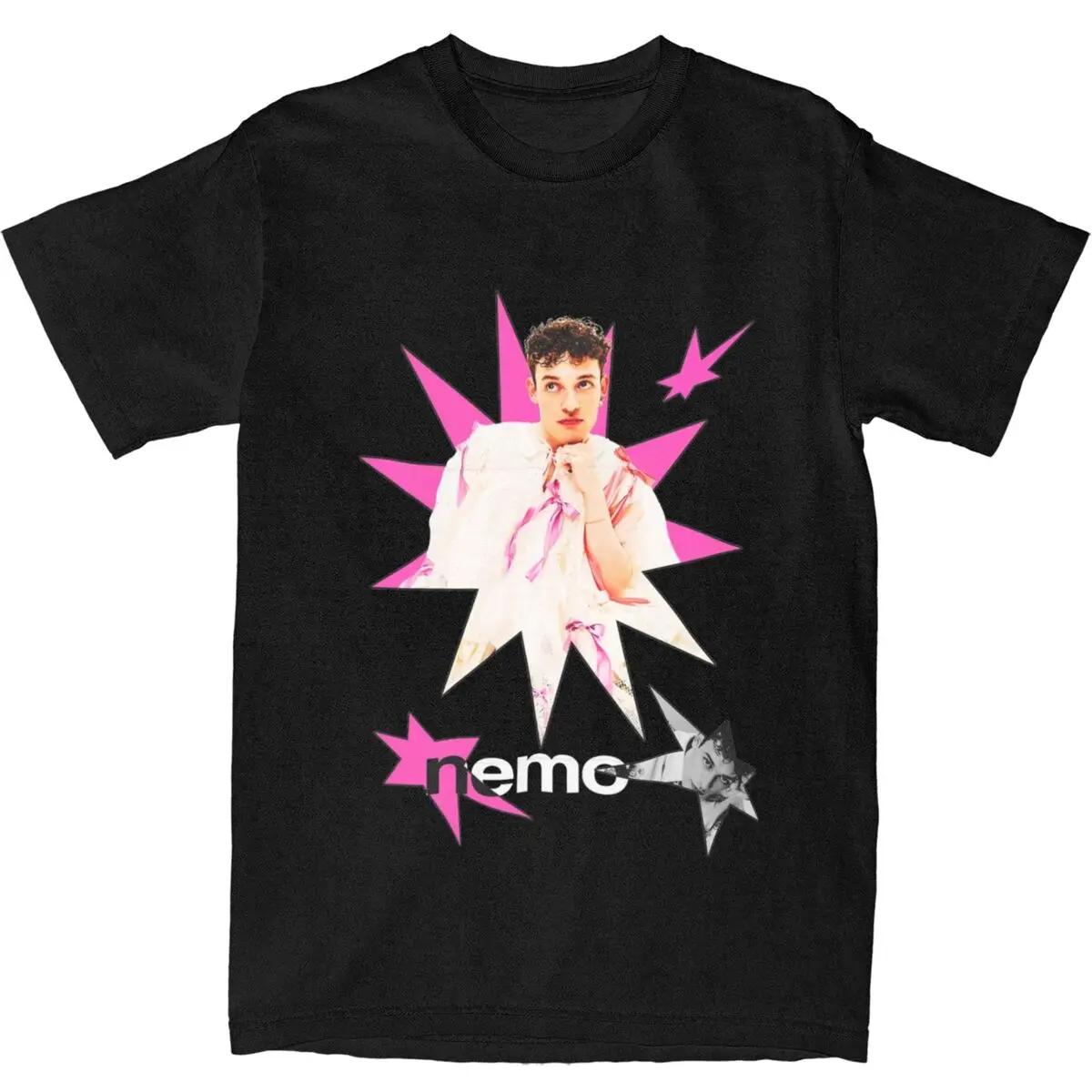 

Streetwear T-Shirt Nemo The Code Winner Eurovisions 2024 100 Cotton T Shirts Hipster Tee Shirt for Man Short Sleeve Clothes XXXXL