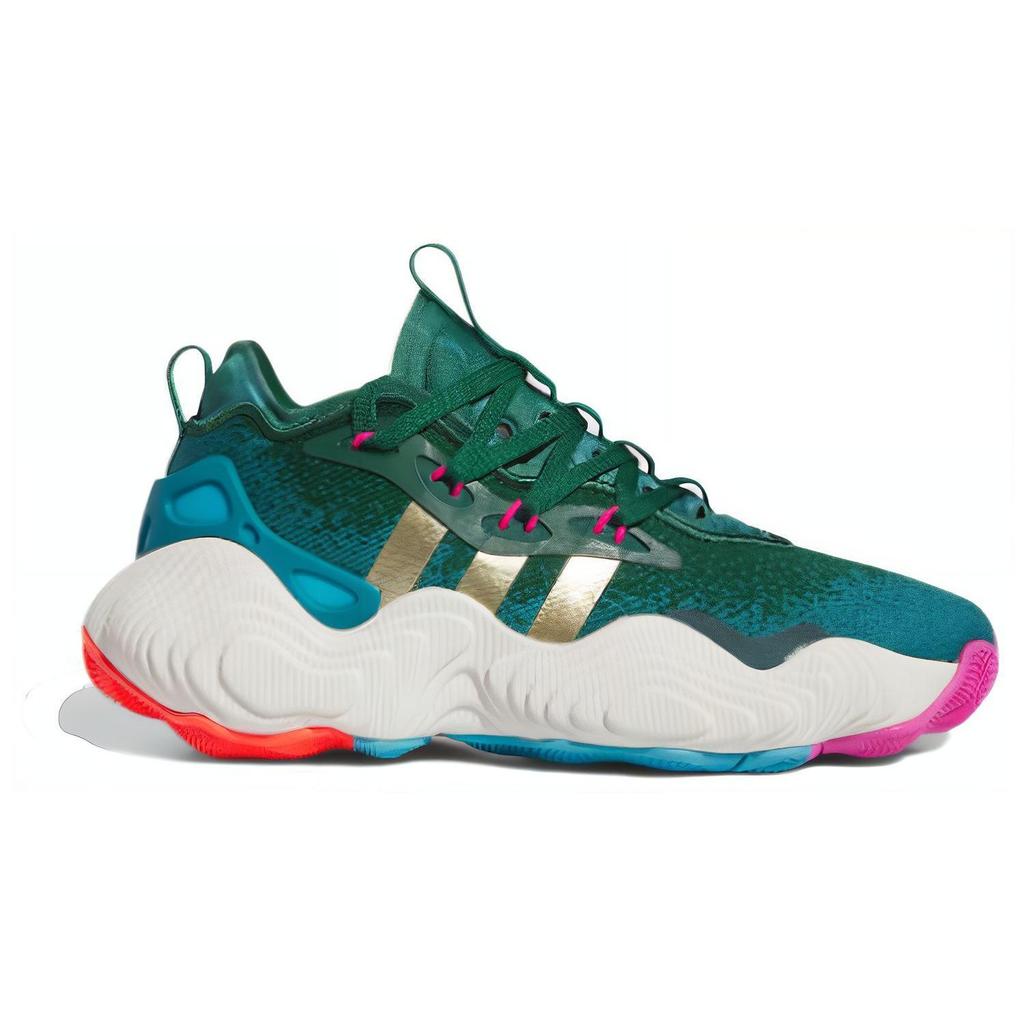 adidas Trae Young 3 96 Olimpiai Férfi Sneakerek Zöld Csapat-Sötétzöld Arany-Metál IE9301