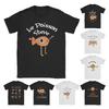 Men's Funny Fish Le Poisson Steve Meme T Shirts Trending Pure Cotton Clothes Funny Short Sleeve Round Neck Tees Printed T-Shirts