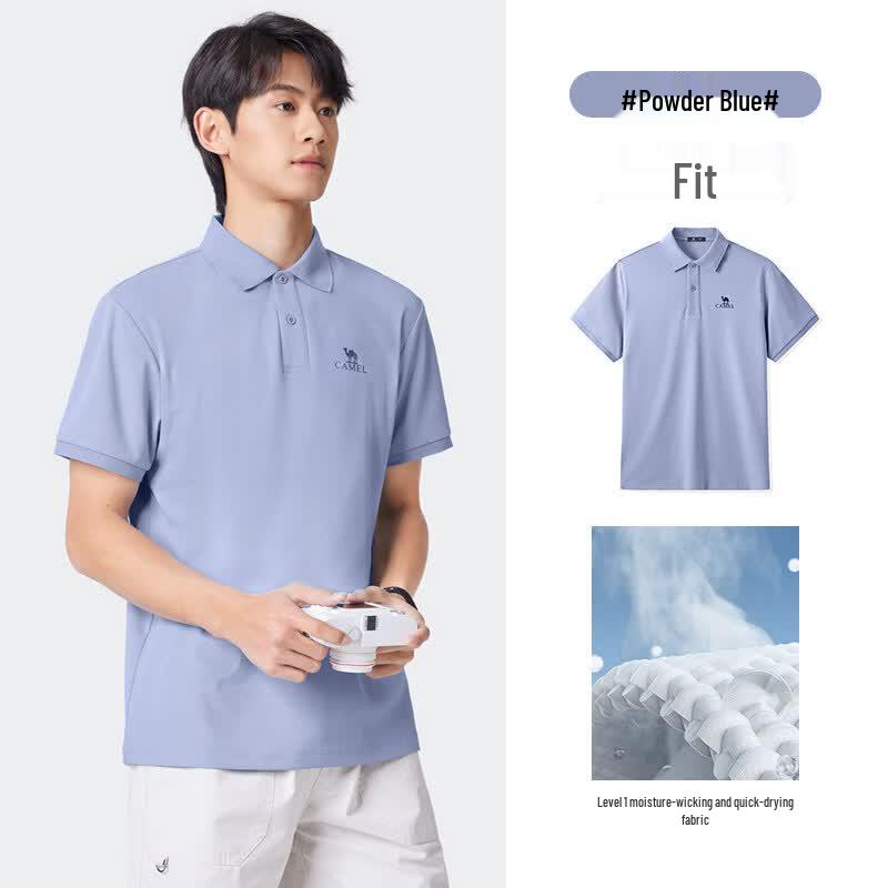 Camel Unisex Short-Sleeve Polo Shirt