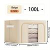 Oxford Cloth Storage Basket, Metal Frame with Transparent Window, Home & Casa Laundry Basket for Daily Storage