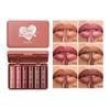 6-color mini lip liner and lipstick pencil, long-lasting waterproof 2-in-1 lip liner and lipstick, sexy matte finish.