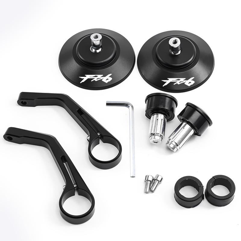 For Yamaha FZ6 FZ-6 ZF6N FZ6R FAZER All Year 1 Pair 7/8'' 22mm Motorcycle Bar End Mirrors Retro Handlebar Tip Rearview CNC