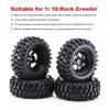 Rubber Made Buggy Tires Wheel Tires Model Crawler Car Wheel Hub Beadlock for 1/10 Car Toy for D90 CC01