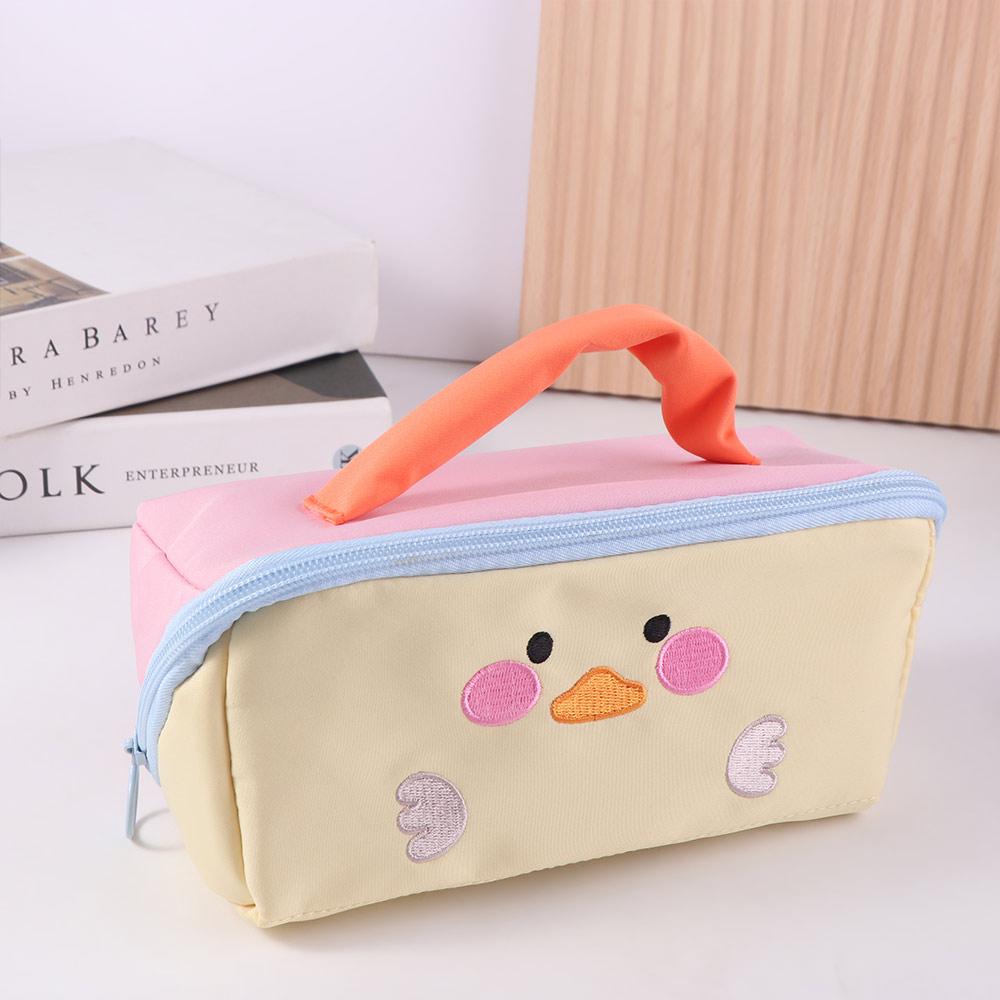 Duck Rabbit Dinosaur Korean Pencil Bag Large Capacity Stationery Storage Bag Office Supplies