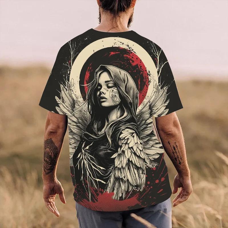 Gothic Style Men's T-shirt Horror Skull 3D Print Kids Tees Fashion Men Women Short Sleeve O-Neck Tshirt Oversized Street Y2k Top