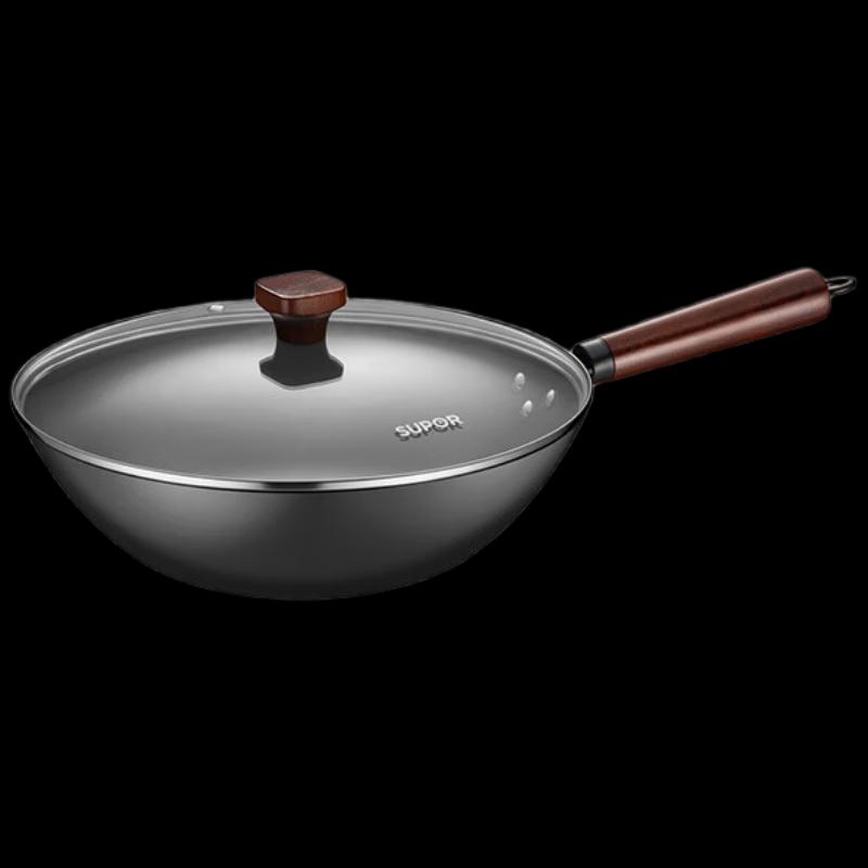 SUPOR ChefStyle 32cm Non-Coated Refined Iron Wok