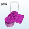 Multi-functional Paint Brush Tool 6 in 1 Cleaner Artists Teachers Kids Rinser Holder Palette Water Circulation Portable Painting ABS Plastic