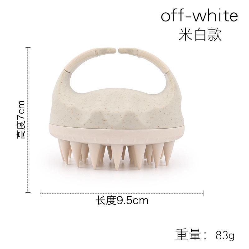 Scalp Massage Brush Scalp Cleansing Scalp Care Silicone, Head Massage Dry and Wet Use Unisex for Dandruff Removal белый