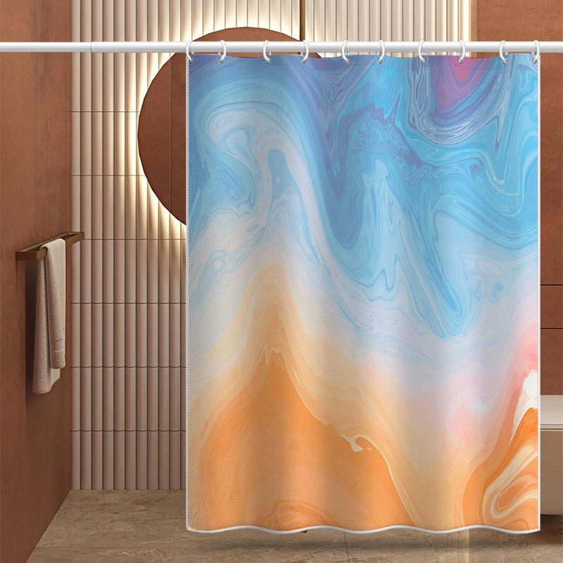 Koupelna zesílená vodotěsná záclona odolná proti plísním sprchový závěs Sprchový oddíl Závěs Sprchový závěs Koupelnový závěs Bez perforace