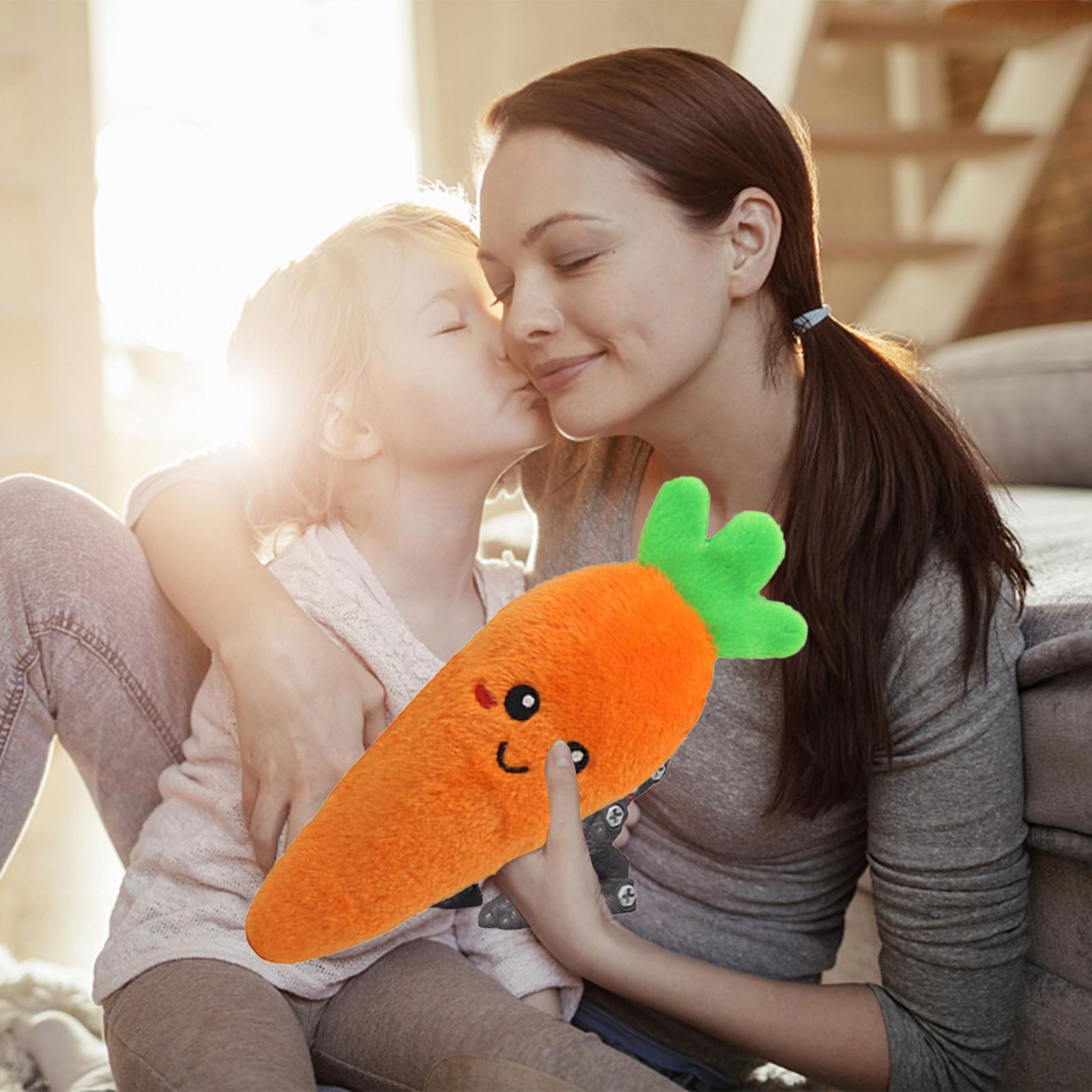 

Pet Plush Sounding Toys Vegetables Educational Toys Cactus Corn Eggplant A