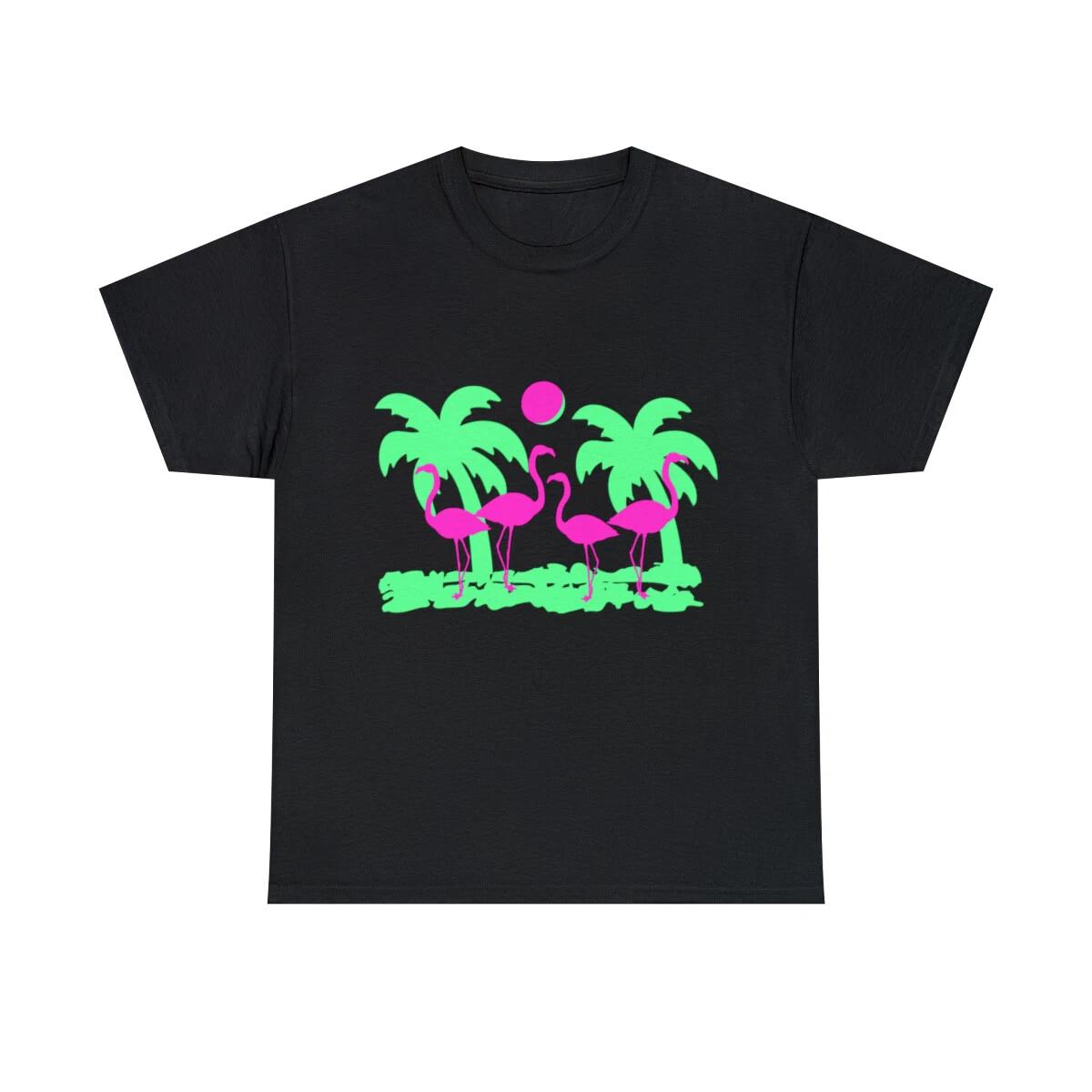 Pink Flamingos Graphic Tee Shirt, S-5XL XL