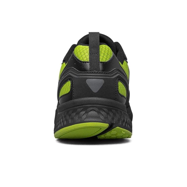 Skechers Go Run Consistent Comfortable Mesh Cushioning Breathable Lightweight Low Top Running Shoes Men Sneaker Black Green 220081-BKLM