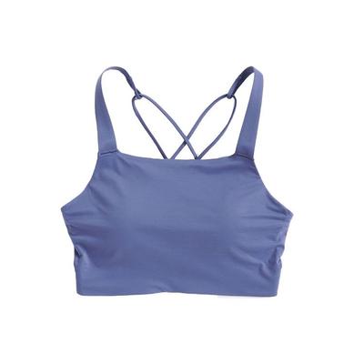 Swoosh Luxe Medium Support Fitted Regular Sports Bra Women Sports Bra Finn-Blue CJ0545-491