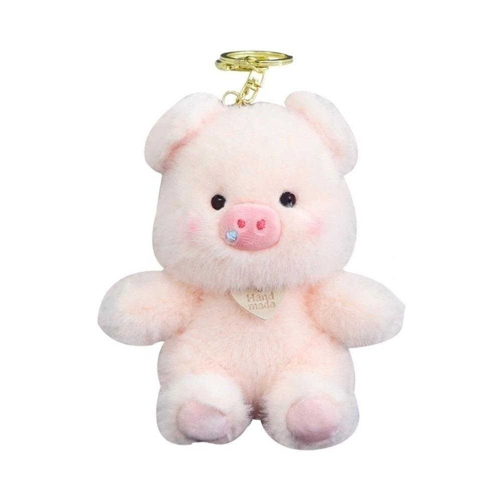 Chubby Plush Pig Keychain Cute Bag Hanging Bag Charm Stuffed Pig Pendant  Bag Key Decoration