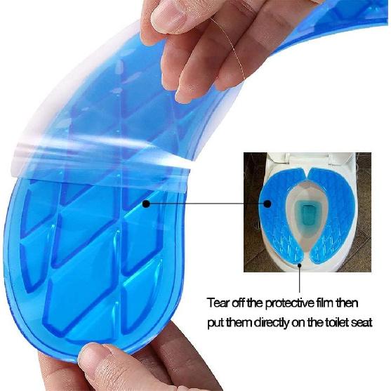 Gel Toilet Seat Cover, Toilet Seat Cushion, Toilet Cover Portable and Washable Toilet Seat Cover Universal, Washable, for Standard U Shape Toilet