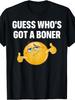 Funny Guess Who's Hard T-Shirt for Men & Suitable for - Humorous Christmas & New Year Gift, Casual