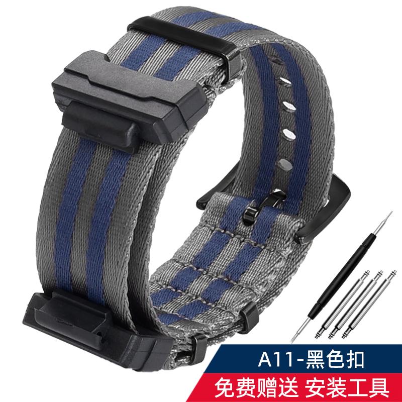 16mm Adapter+ Conversion Nylon Strap For Casio Gshock GA120 GA100 5600 GWM5610 DW6600 Watchband Accessories