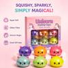 Trendiges Einhorn Bao Bun Squishy Glitzer Pailletten Perlen gefüllt Knetspielzeug Fidget Sensorisch Anti-Stress Schreibtischzubehör Neuheit Geschenk
