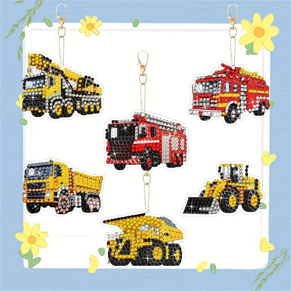 DIY Diamond Painting Keychains Per Set - Animal Theme, Suitable for Beginners, Diamond Kit Craft Supplies, Exquisite Gifts for Friends