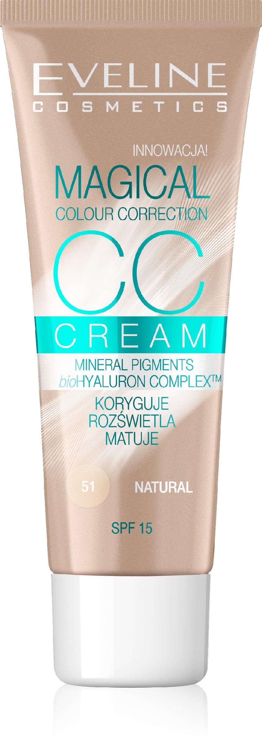 Eveline Cosmetics CC Cream Magical Colour Correction Natural 30ml.