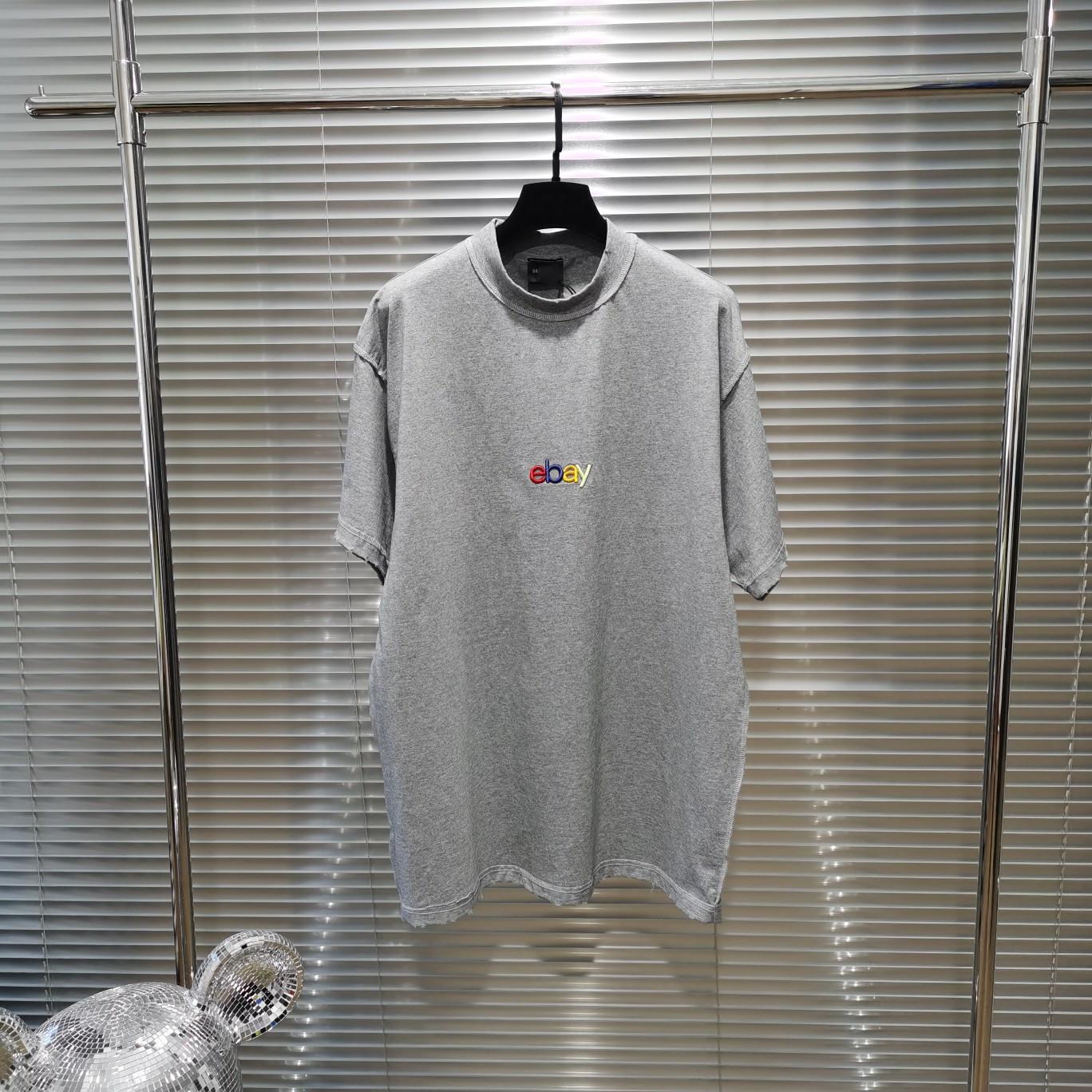 

Футболка унисекс с коротким рукавом и вышитым логотипом Paris B Rainbow Size 3 серый