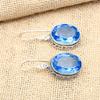 Wonderful Tanzanite Gemstone 925 Sterling Silver Jewelry Handmade Earrings For Wedding Gift