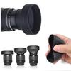 Soft Rubber Lens Hood for Wide Angle and Medium Telephoto (49-82mm)